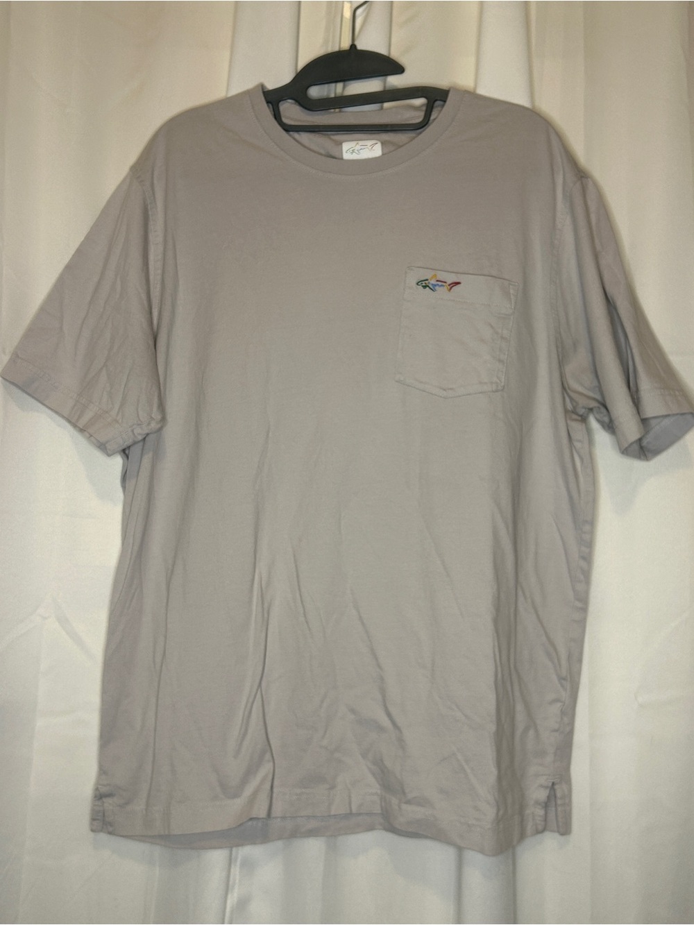 Classic Pocket T-Shirt in Light Gray Greg Norman